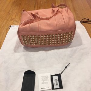 Alexander Wang Roco stud button satchel